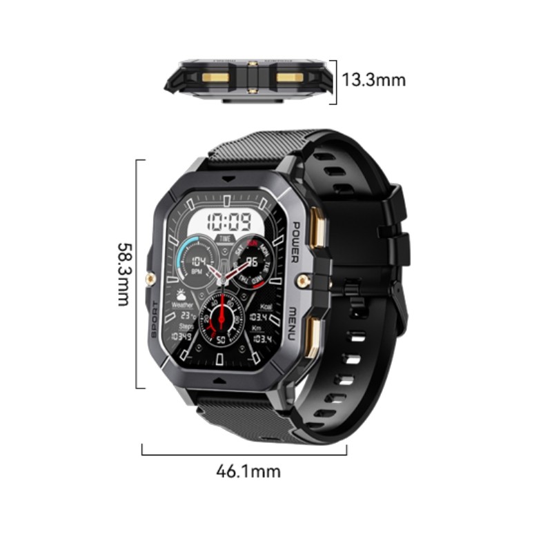 Pametni Sat Cubot C28 BT poziv Black - Image 3
