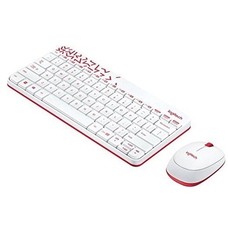 Tastatura + miš Logitech Desktop set Wireless MK240 White - Image 2