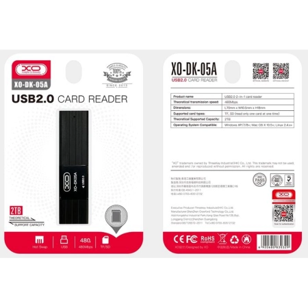 XO 2in1 USB CardReader DK05A - Image 2