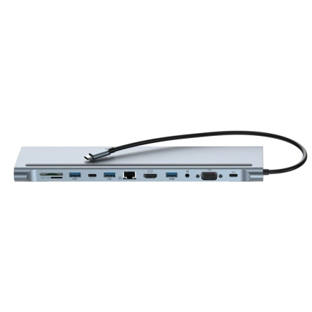 XO HUB010 USB Type-C Multi-hub 12in1 - Image 2