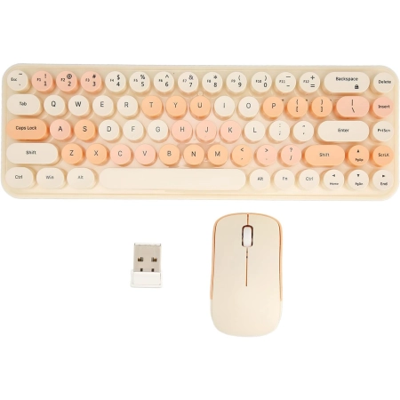 Tastatura i mis MOFII Wireless Beige - Image 2