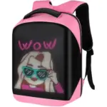 BORG Ruksak Vodootporni LED R3 Pink