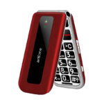 Telefon na tipke Artfone F20 preklop Red
