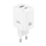 XO Charger CE36 45W Dual USB A +Type-C Fast Charger + Type-C cable