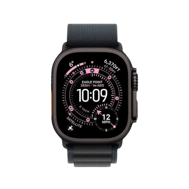 Apple Watch Ultra 3 49mm Black Titanium Case+Black Alpine Loop - Image 2
