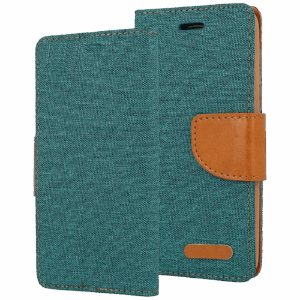 Canvas Case Galaxy J7 dark green