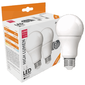 Globe Twin Pack A60 12W E27