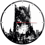 Gloss Wall Clock Batman 002