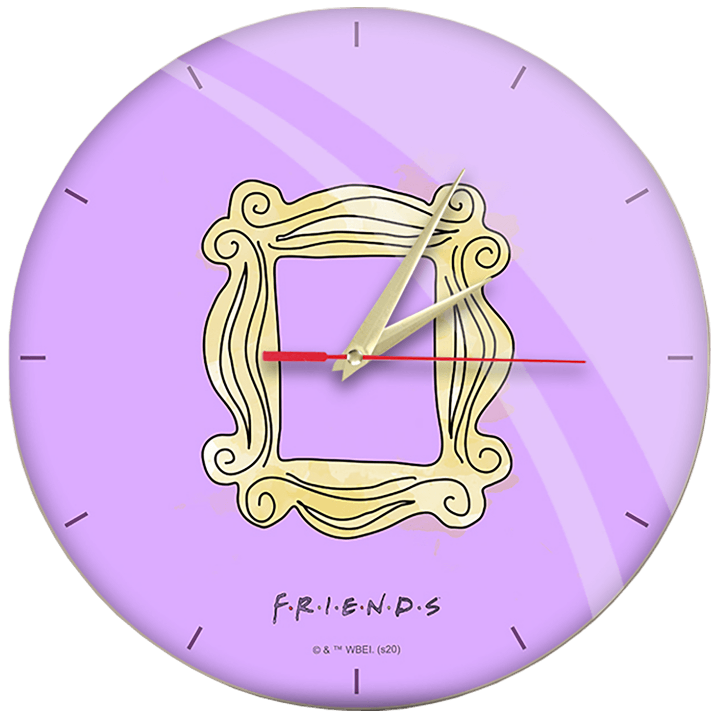 Gloss wall clock Friends 006