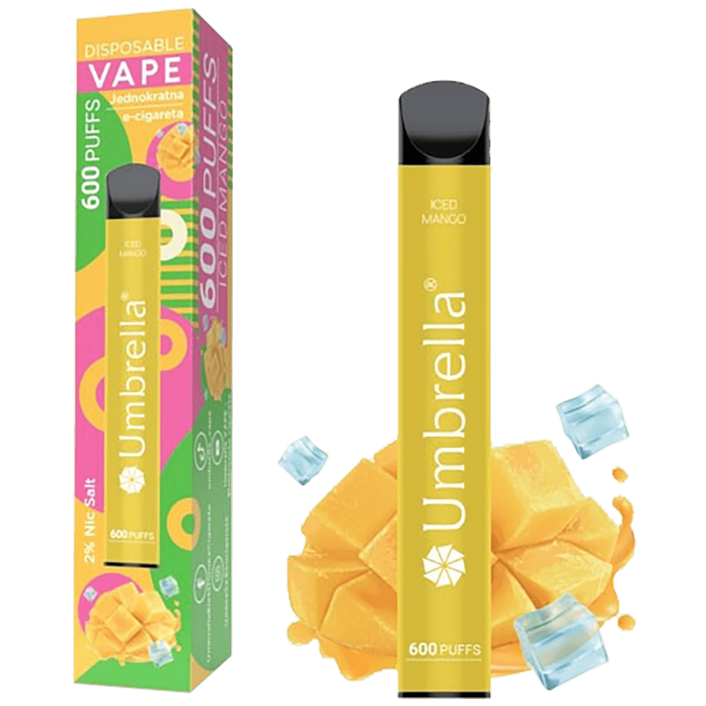 600 Puffs Iced Mango 20mg