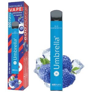 600 Puffs Blue Raspberry Ice 20mg