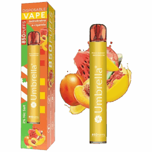 850 Puffs Peach Mango Water. 20 mg