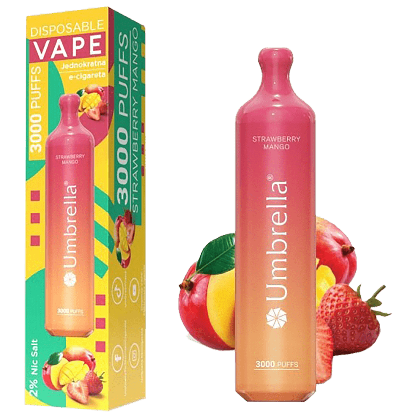 3000 Puffs Strawberry Mango 20mg