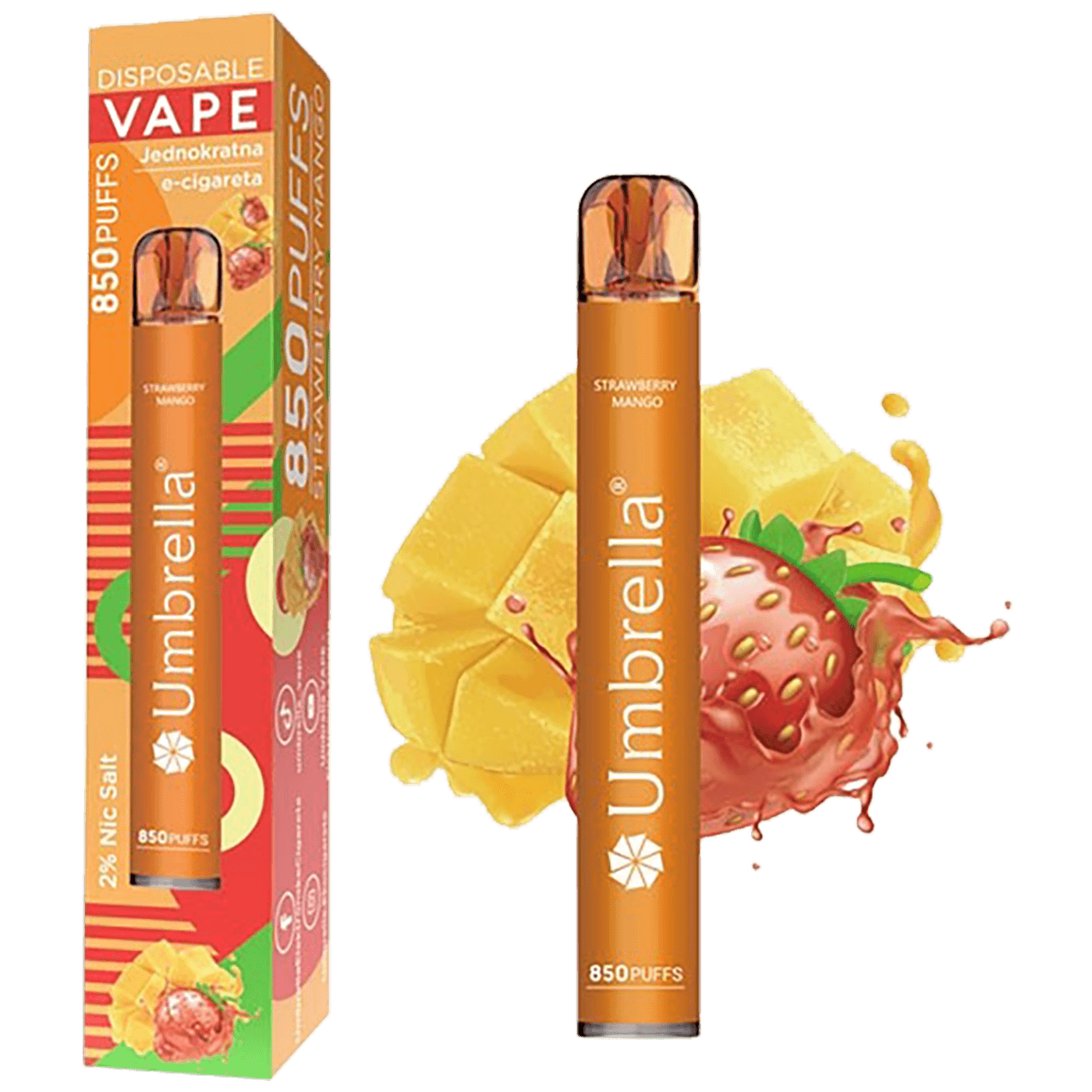 850 Puffs Strawberry Mango 20 mg