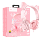 W36 slušalice Mačje uši,Pink