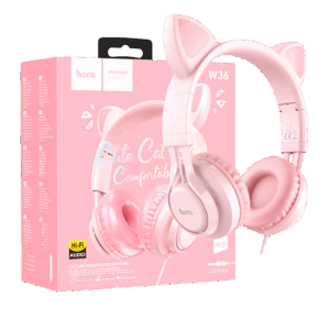 W36 slušalice Mačje uši,Pink