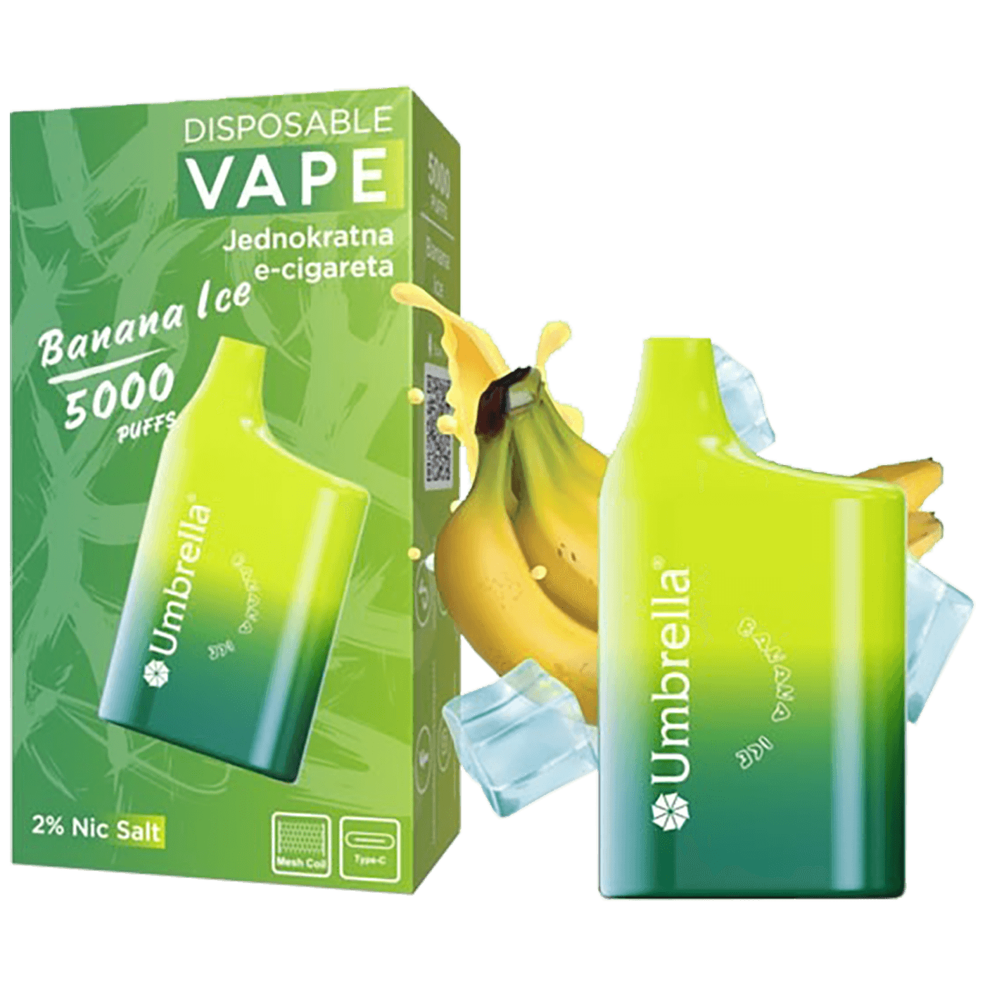 5000 Puffs Banana Ice 20mg