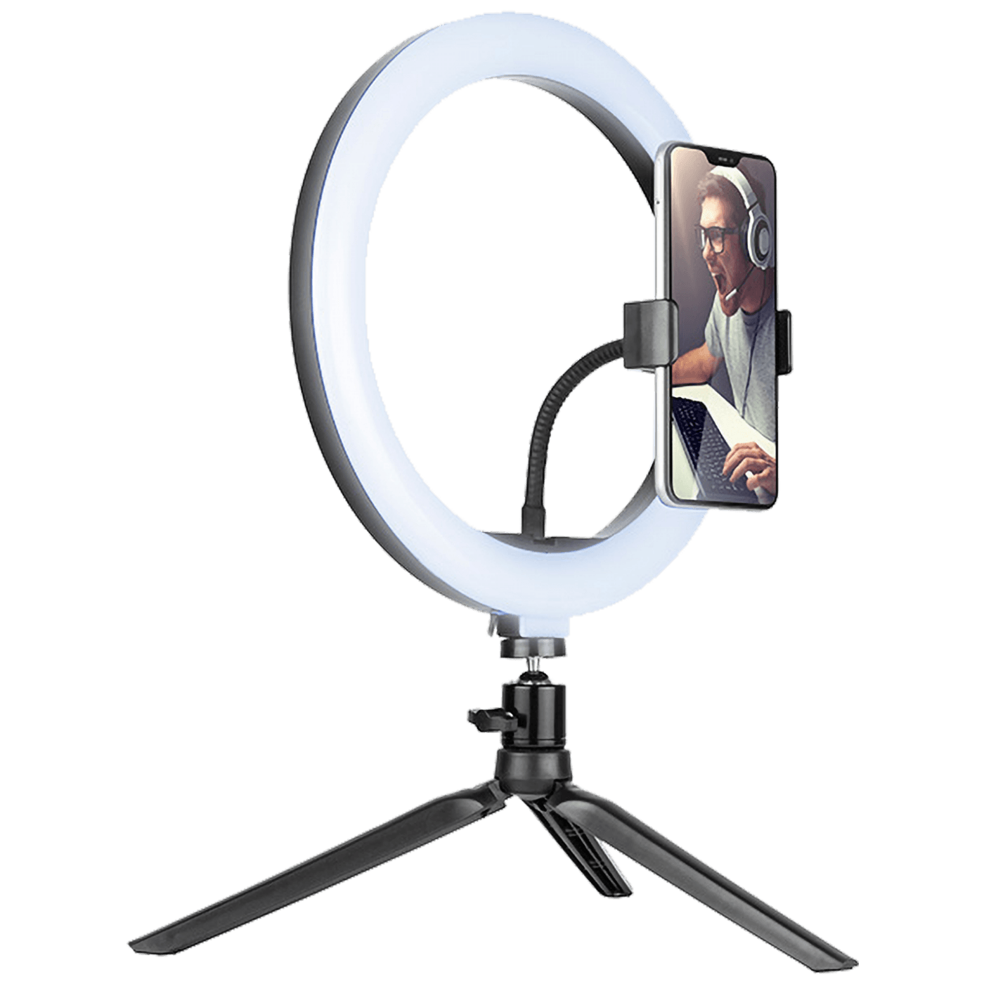LED RING LAMP 26cm, MINI TRIPOD