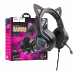 W107 Cute Cat Black/Pink