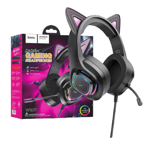 W107 Cute Cat Black/Pink