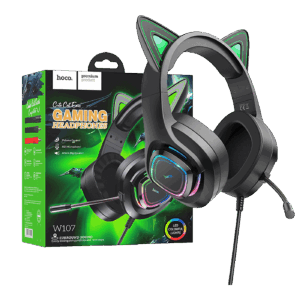 W107 Cute Cat Black/Green