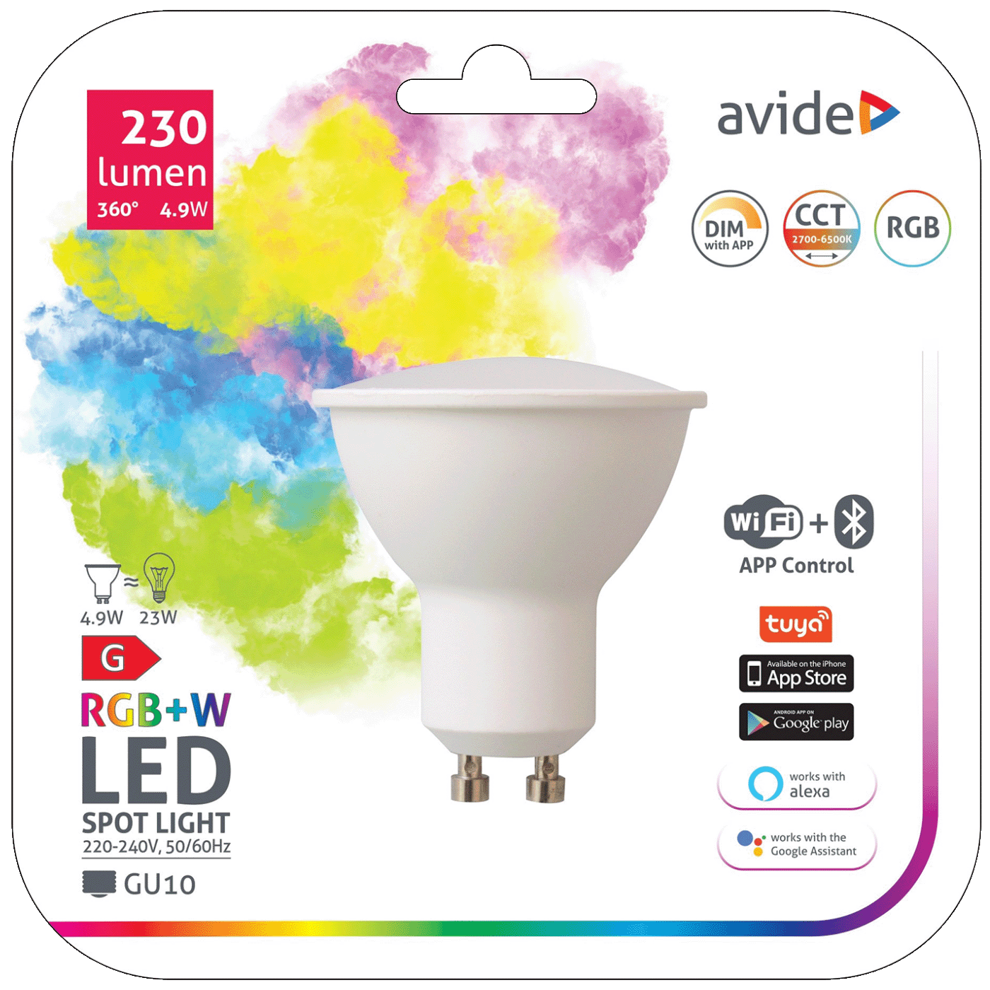 Smart LED GU10 4.9W RGB WiFi
