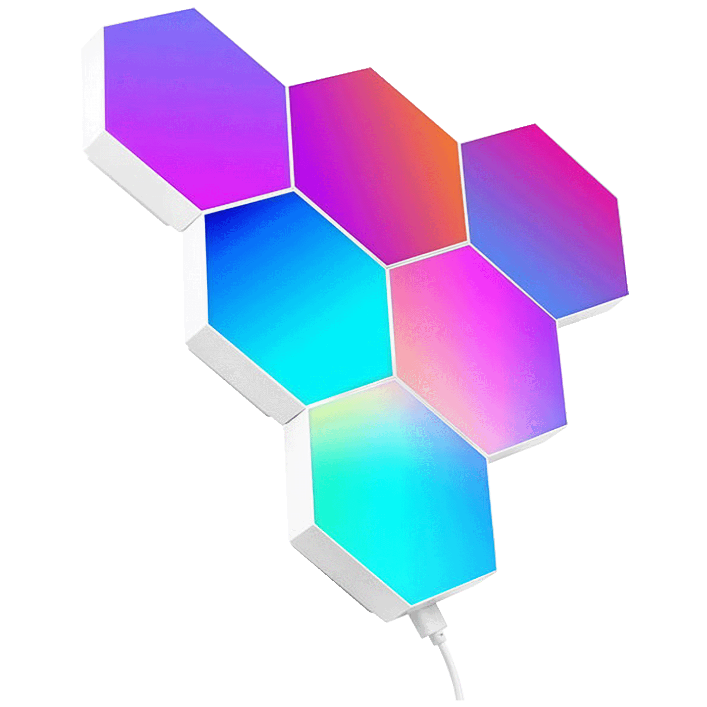 Smart Hexagon RGB lamps