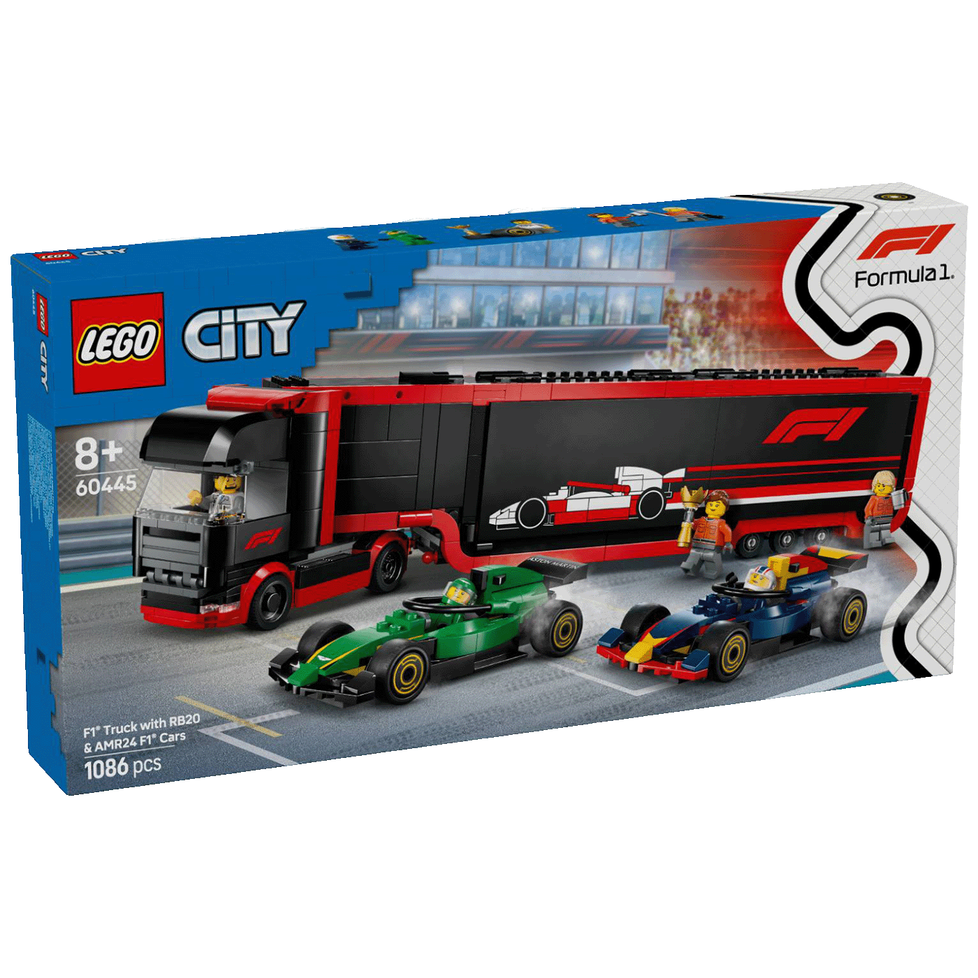 Kamion za F1 s autima RB20 i AMR24