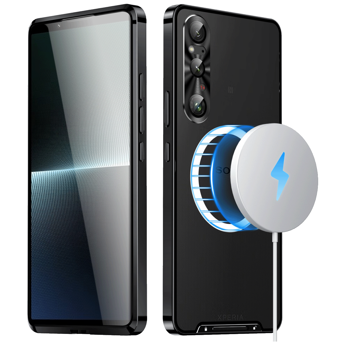 Xperia 1 V, MagSafe, Black
