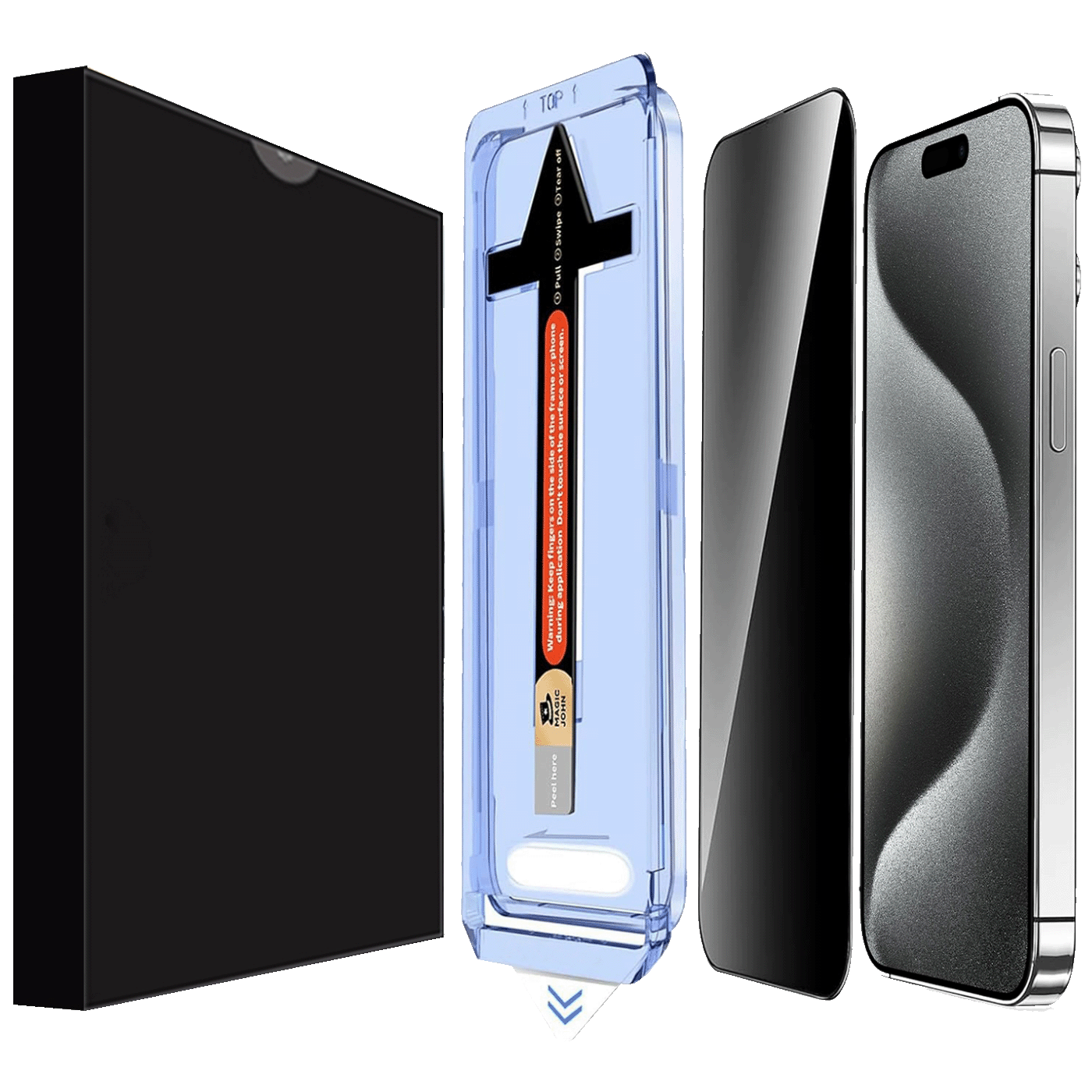 iPhone 15 Pro Privacy Temp. Glass