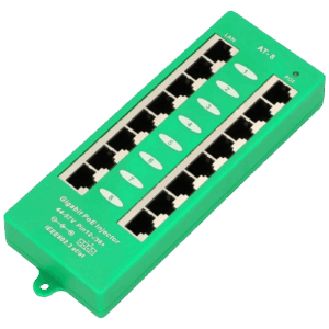 8 Port Gigabit PoE Injector