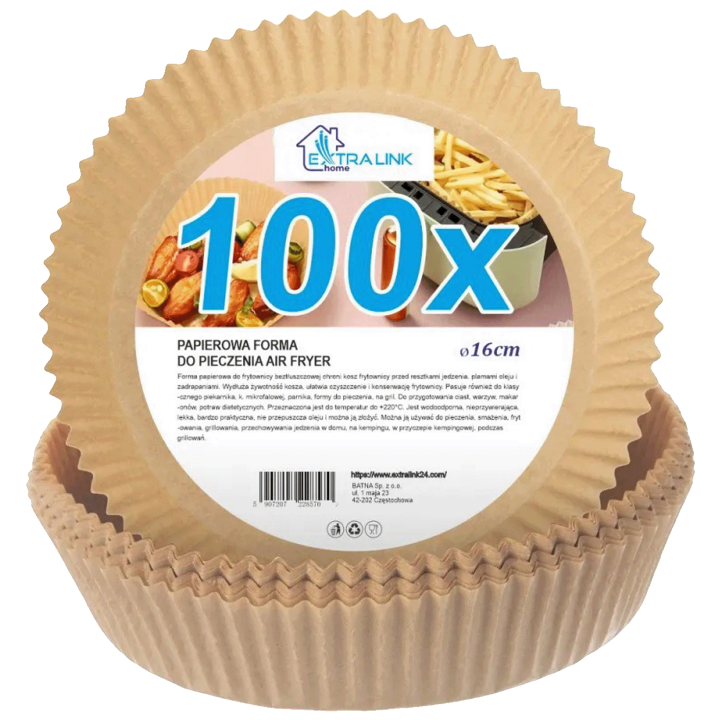 Paper Liners for Air Fryers 100pcs