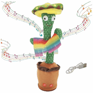 Dancing Cactus Toy w Sombrero
