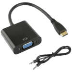 Mini HDMI to VGA + Audio