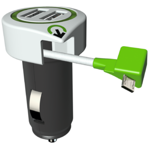 TRIPLE USB CAR CHARGER M