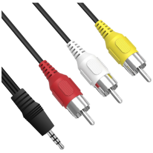 Jack 3.5 mm - AV cable (RCA)