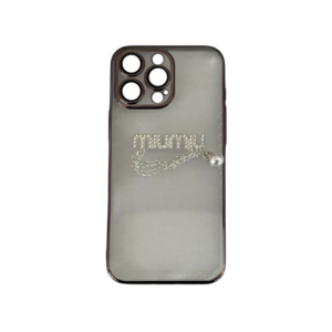 Clear MiuMiu maskica iPhone 16 Black