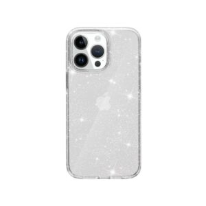 Glitter maskica iPhone 16 Pro Silver
