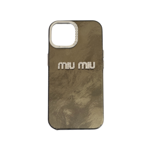 Glitter MiuMiu iPhone 16 Crna