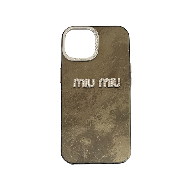 Glitter MiuMiu iPhone 16 Pro Max Crna