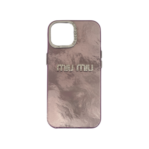 Glitter MiuMiu iPhone 16 Pro Max Ljubicasta
