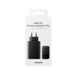 Kucni punjac Samsung Original TRIO 65W USB-A USB-C x2 Black EP-T6530