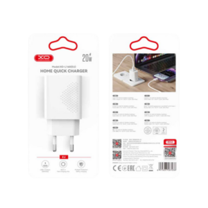 Kucni punjac XO L160 ulaz C 20W white + Type-C cable