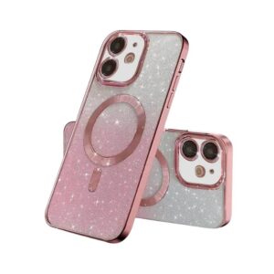 MagSafe glitter maskica iPhone 13 Pro Pink