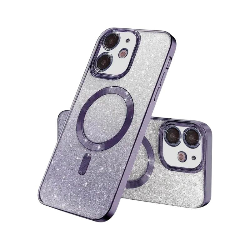 MagSafe glitter maskica iPhone 16 Plus Purple