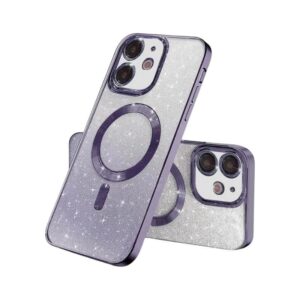 MagSafe glitter maskica iPhone 17 Pro Max Purple