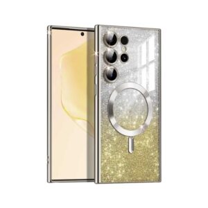 MagSafe glitter maskica Samsung S25FE Gold