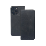 Preklopna futrola Suede iPhone 15 Black