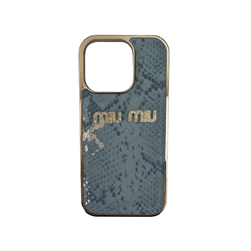 Shine MiuMiu maskica iPhone 16 Plava