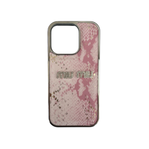 Shine MiuMiu maskica iPhone 16 Pro Max Roza